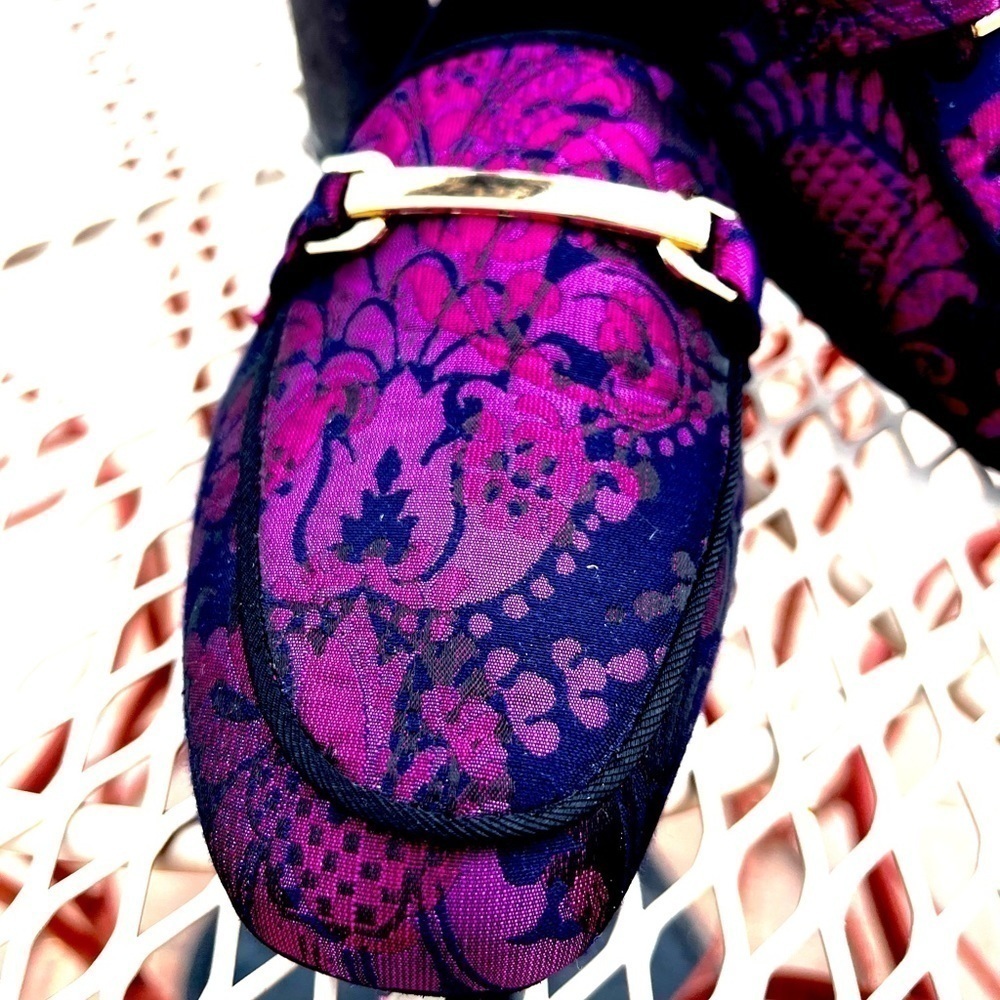 METAPHOR PAISLEY DAMASK SLIP ON LOAFERS - Picture 5 of 8